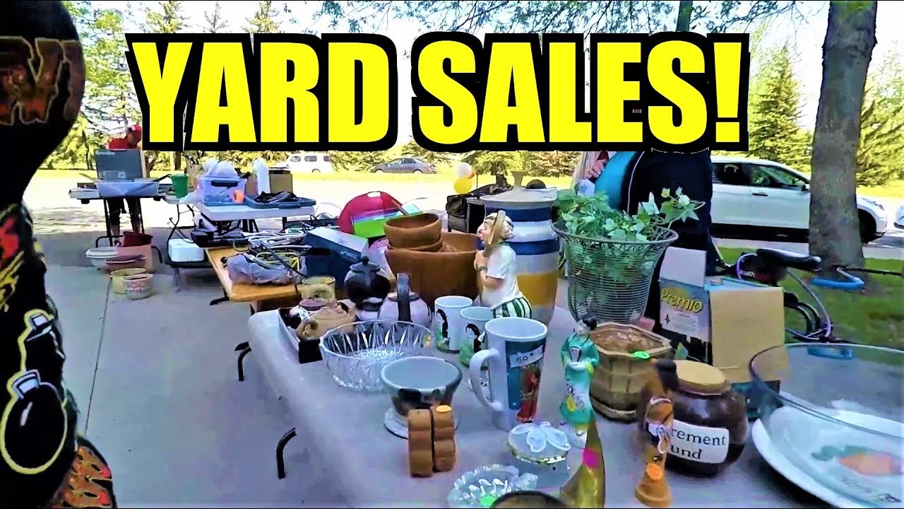 Ep188: ALL THE TEA IN REGINA! - CHECK OUT THESE YARD SALE SCORES! - The ORIGINAL Yard Sale VLOG