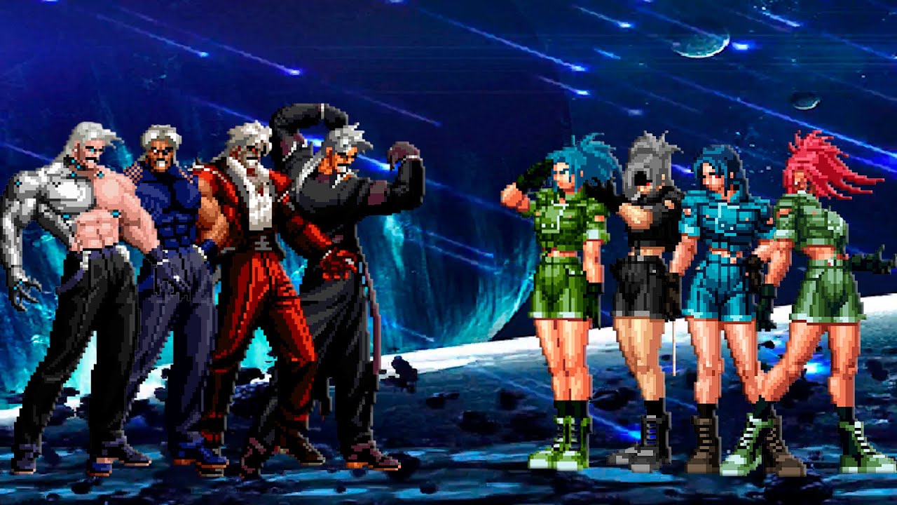 [KOF Mugen] Rugal Bernstein Team vs Leona Heidern Team