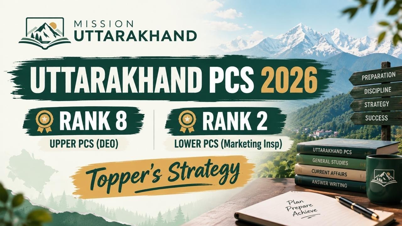 UKPCS 2026🔥Topper Strategy | 60 दिनों में ऐसे पाएं Selection! #ukpsc #ukpcs #ukpcs2026