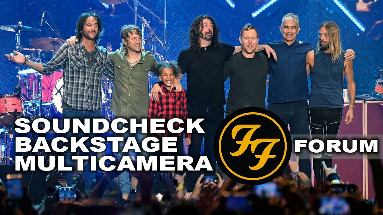 Foo Fighters - Soundcheck, Backstage and Multi Camera Show - The Forum - Nandi Bushell & Dave Grohl