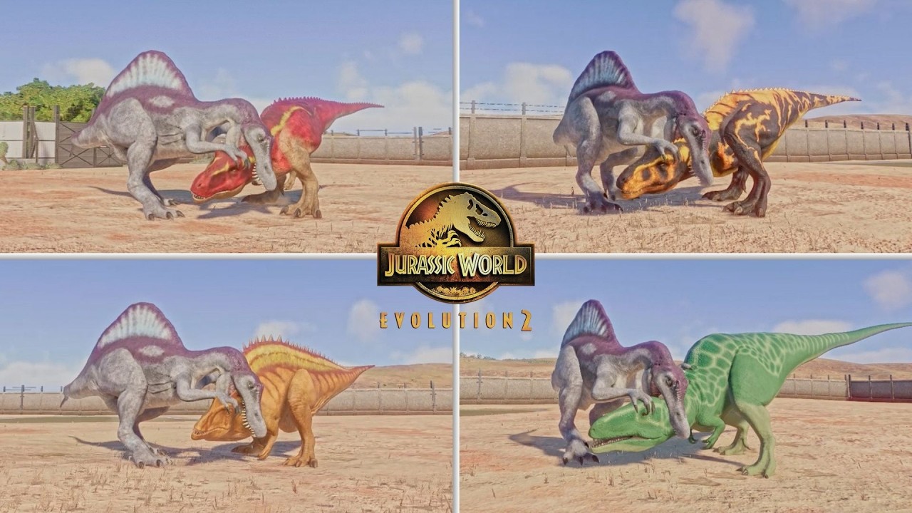 Dinosaur King Spinosaurus vs Dinosaur King Dinosaurs | JWE2