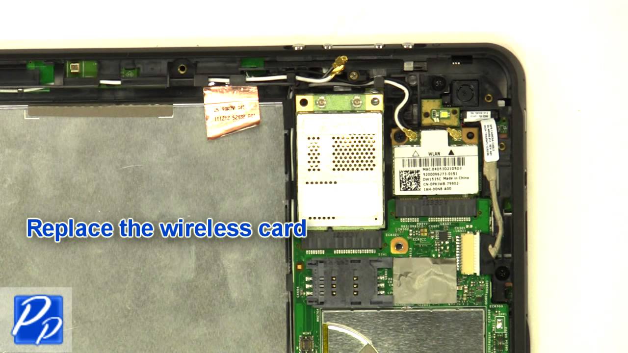 Dell Latitude ST Tablet Wireless WWAN Card Replacement Video Tutorial Teardown