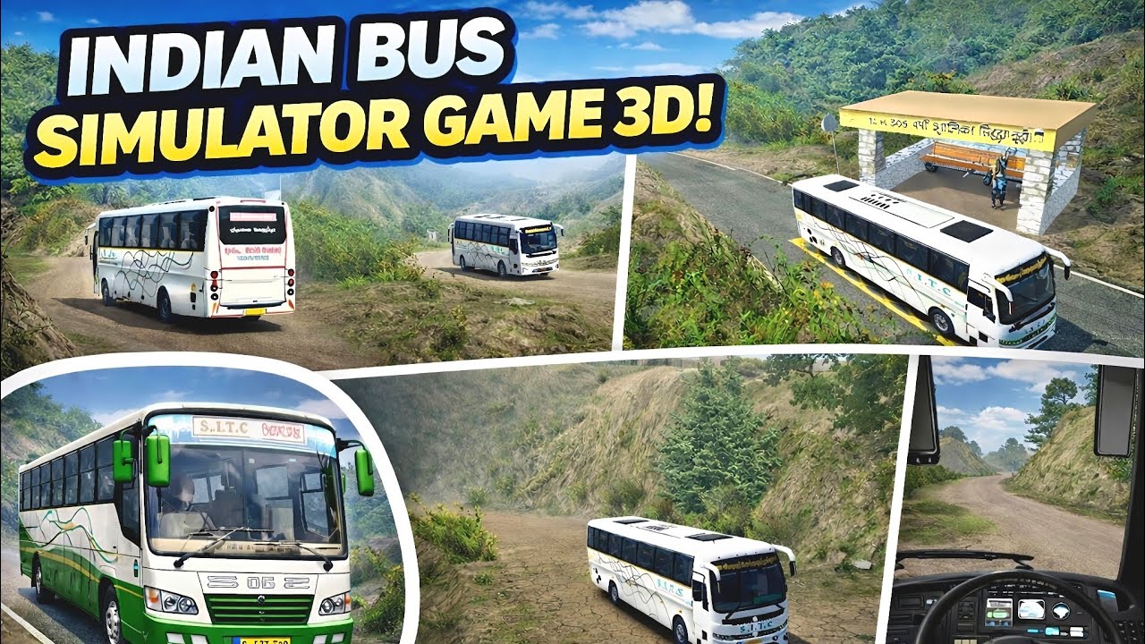 Indian Bus Simulator Game 3D | Dangerous Hill Road Bus Driving Gameplay