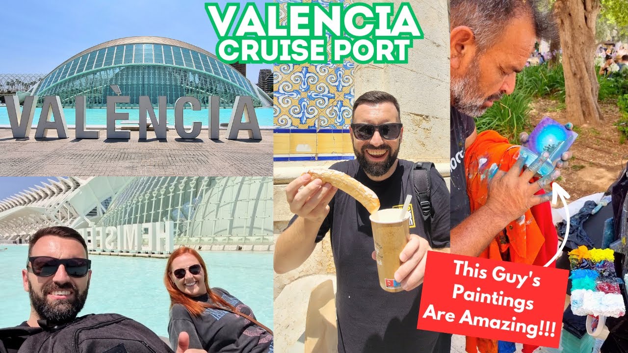 Visiting Valencia, Spain By Cruise Ship - American Candy, Finger Painting & 1 Pedal Boat Argument