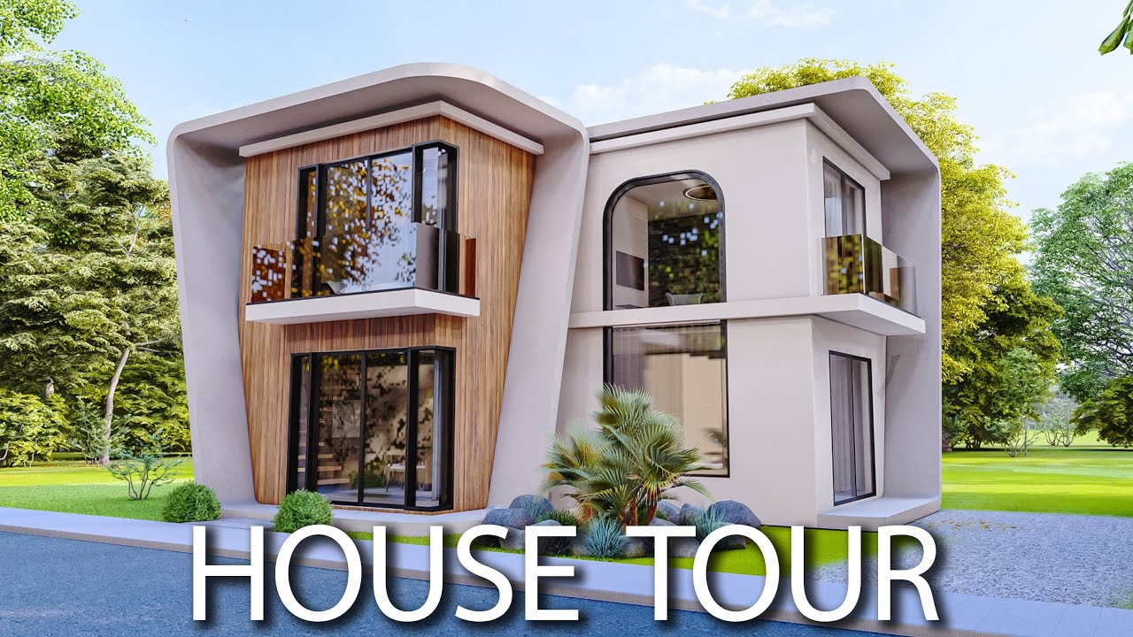(7x9 Meters) Modern House Design | 4 Bedrooms House Tour
