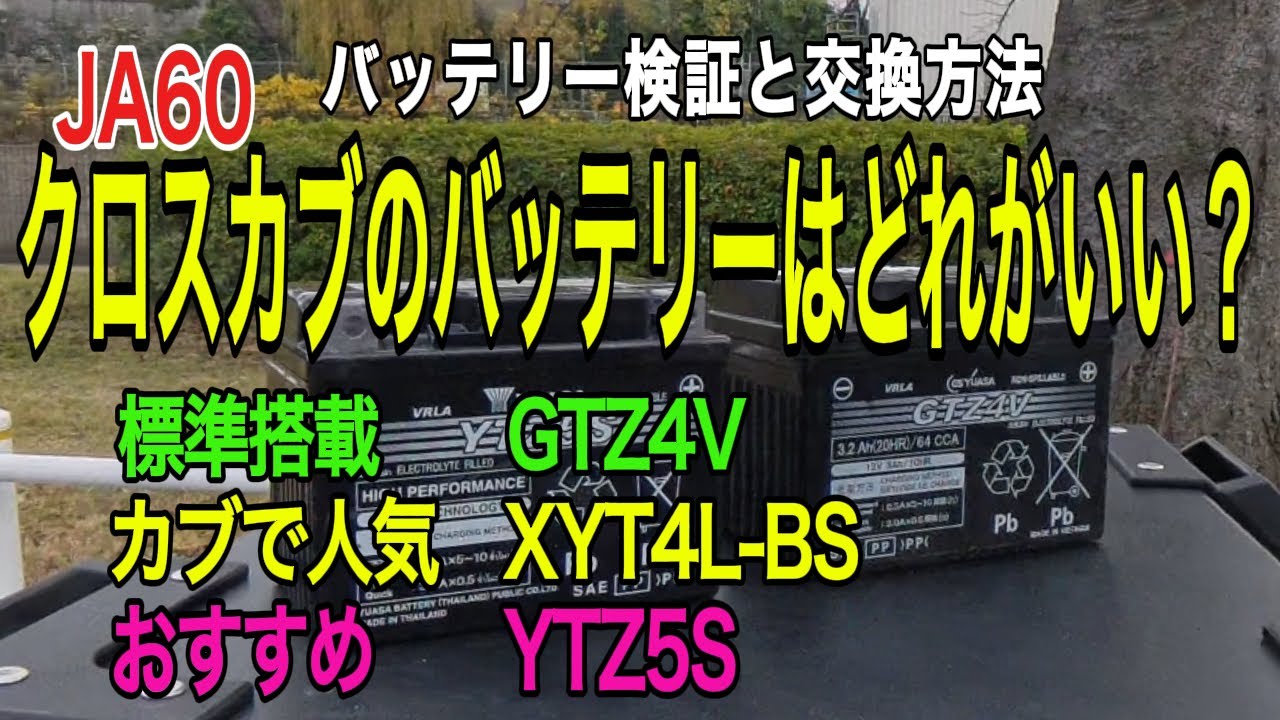 クロスカブのバッテリーがバイクショップで売ってない！互換のバッテリーを探してみた　#JA60 #カブ