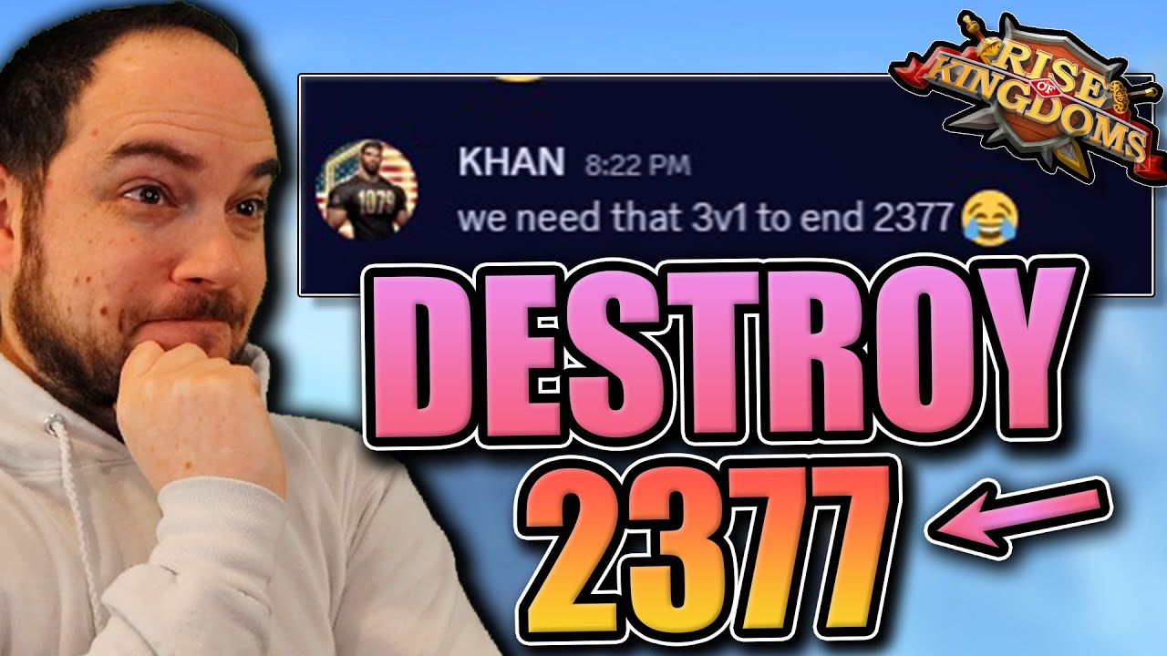 They want to destroy 2377 [3v1 KvK team up] Rise of Kingdoms