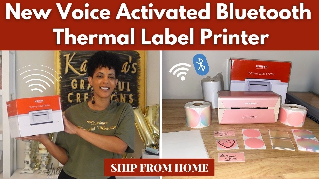 The New Voice Activated Munbyn Thermal Label Printer with Wifi | How to Ship from home!