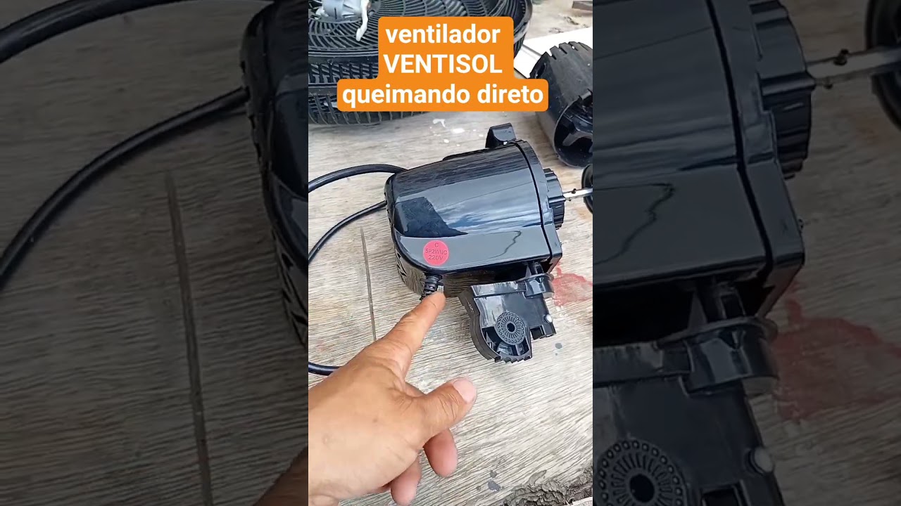 Ventilador problemático defeituoso
