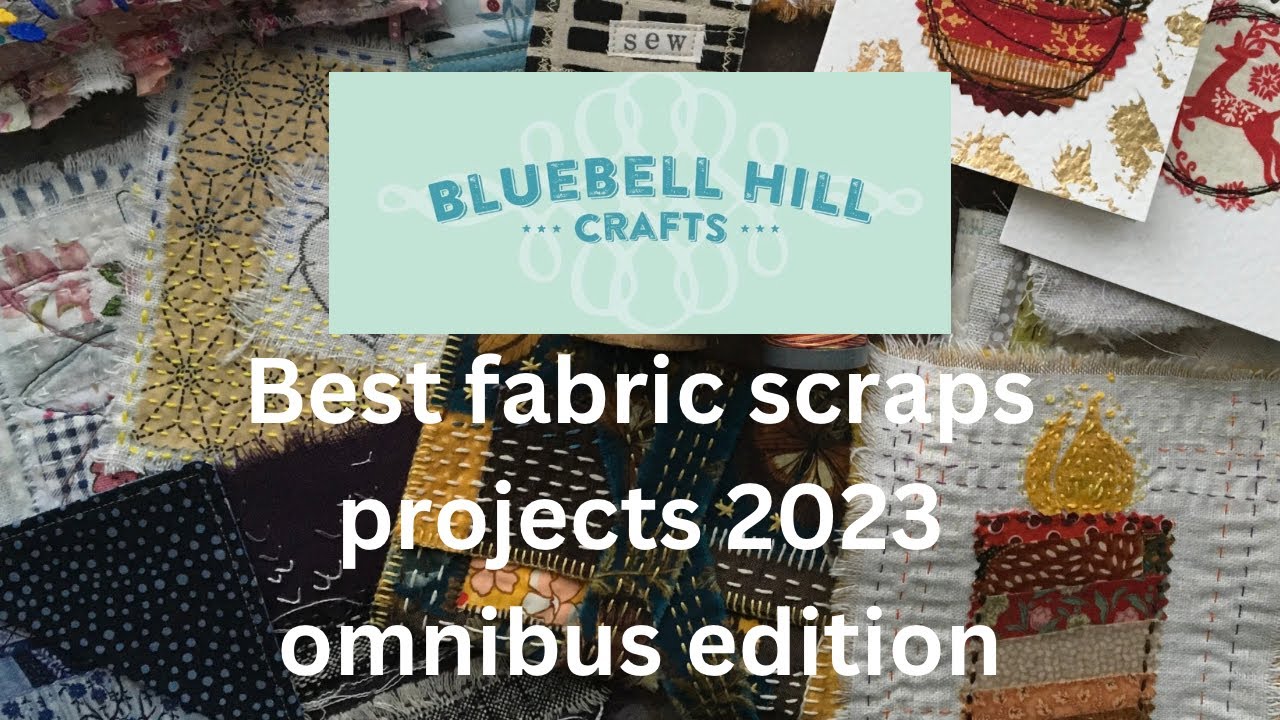 12 fabric scraps projects // hand stitching, free motion sewing, quilted bookmarks and more..