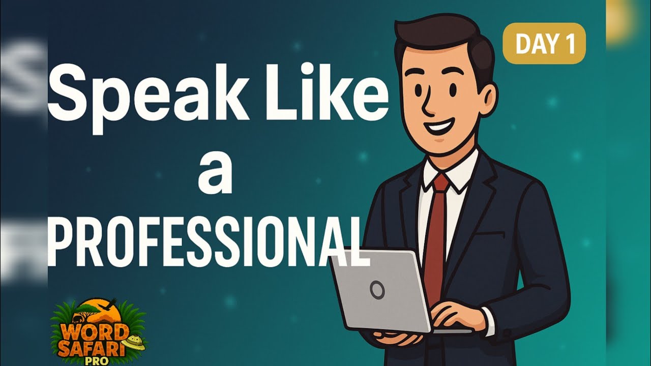 Day 1 — Speak Like a True Professional 💼✨