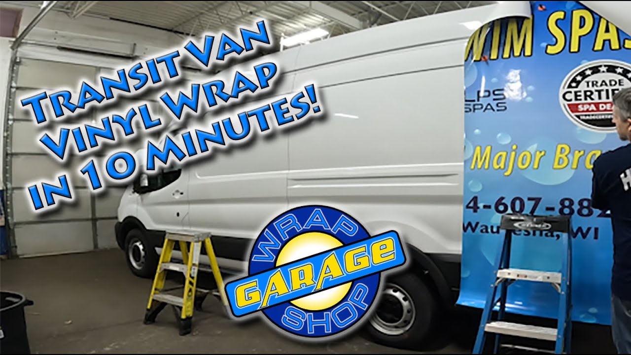 Transit van Vinyl Wrap in 10 Minutes - Time Lapse