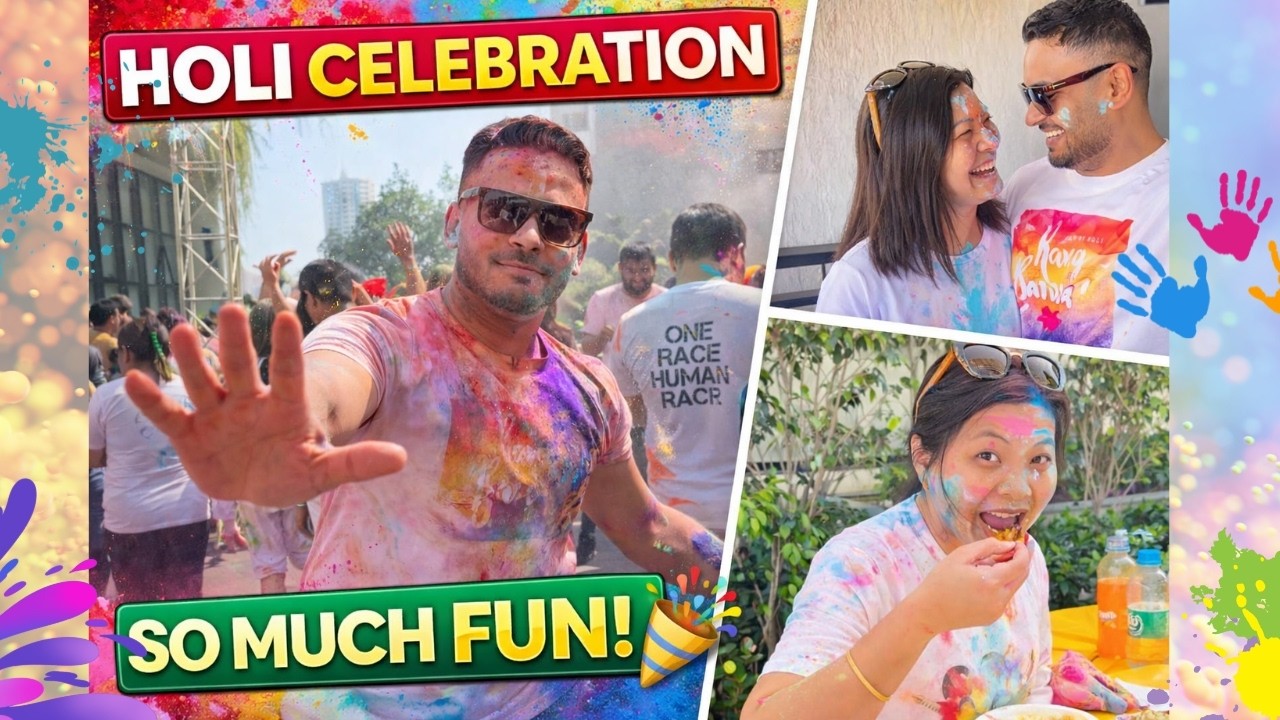 Before vs After Playing Holi 🤣🤪 | Holi Celebration Vlog 2026 🎉 | Couple Vlog