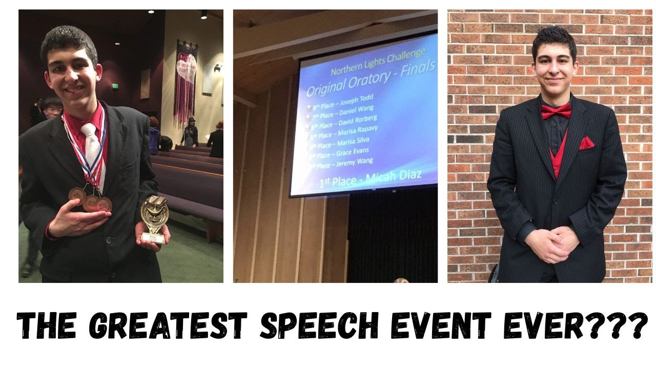 Original Oratory: THE BEST SPEECH EVER!