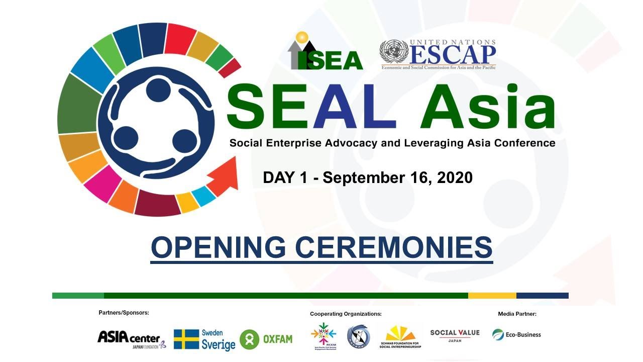 SEAL Asia Conference 2020 Day 1 - Opening Ceremonies
