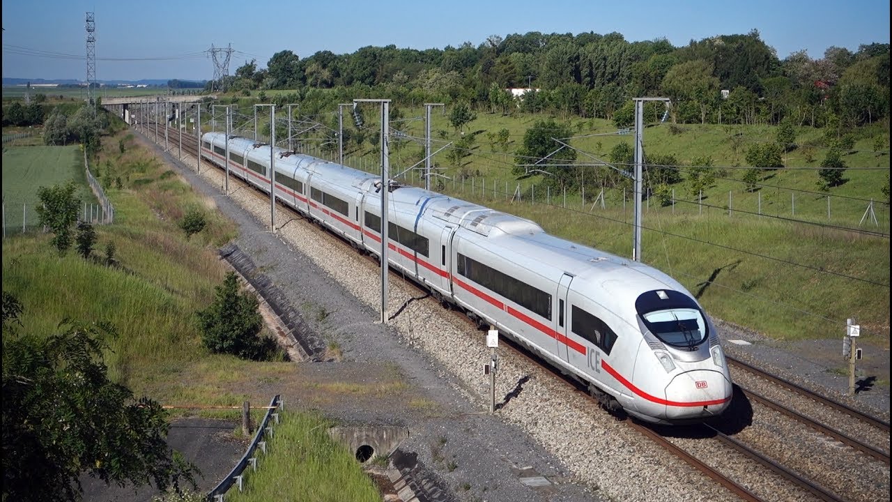 ICE high-speed trains in France (DB class 406 & 407)