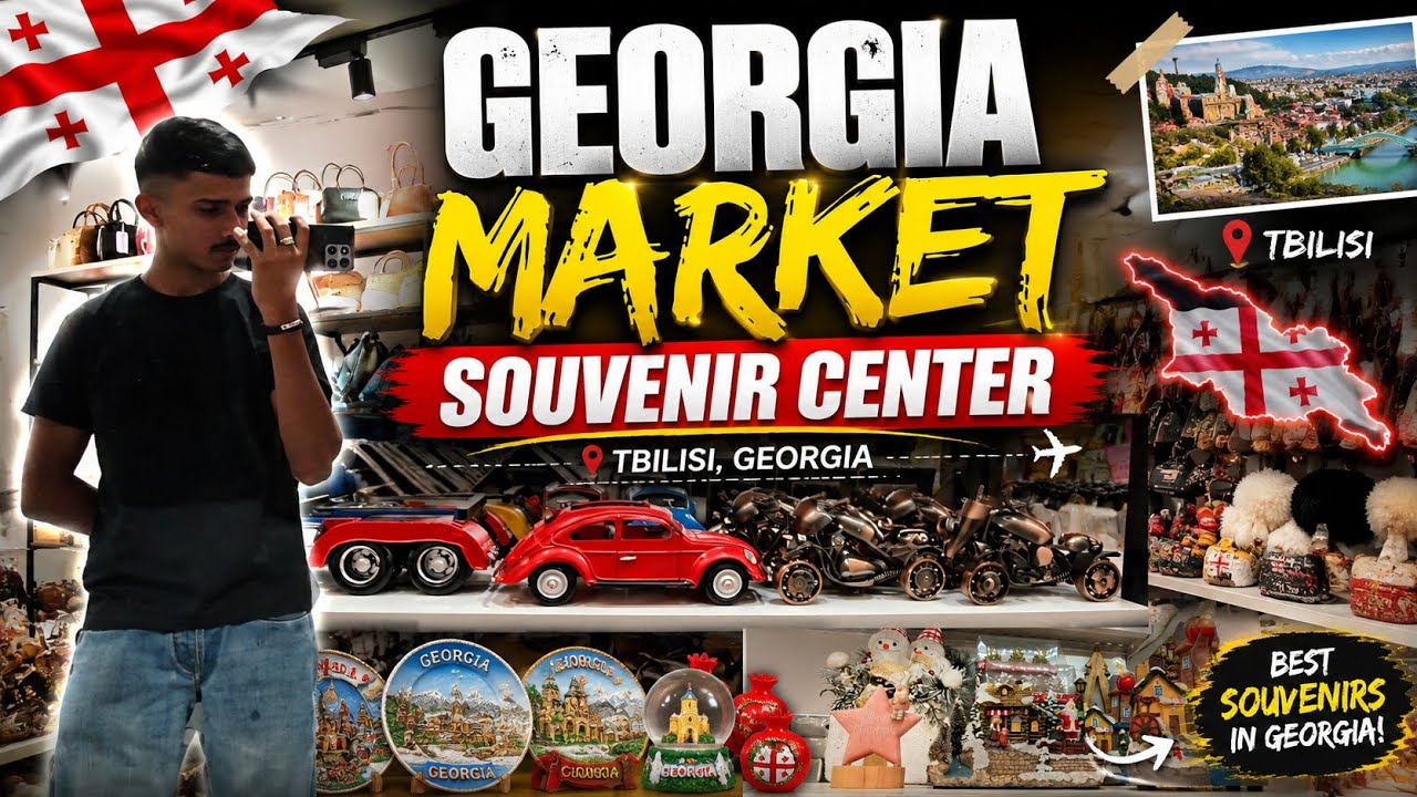🎁 Souvenir Shopping at Liberty Square, Tbilisi 🇬🇪 | Best Georgian Gifts & Local Handicrafts.