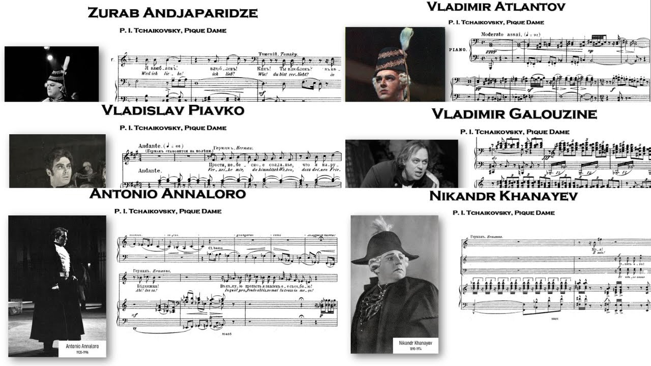 Pique Dame, Tchaikovsky : 6 arias/scenes, 6 great Hermans