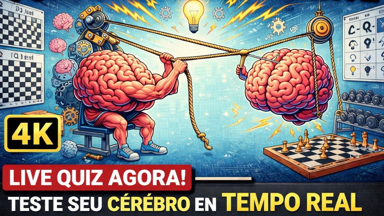 🔴LIVE QUIZ | Teste Seu Cérebro Qi Em Tempo Real 🧠