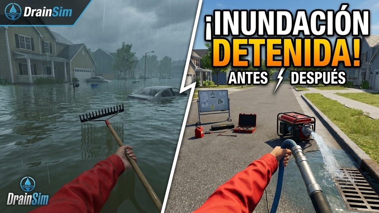 Controlando Inundaciones - Drainsim gameplay español