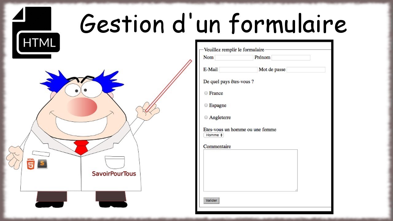 HTML - 08 - Formulaire en HTML