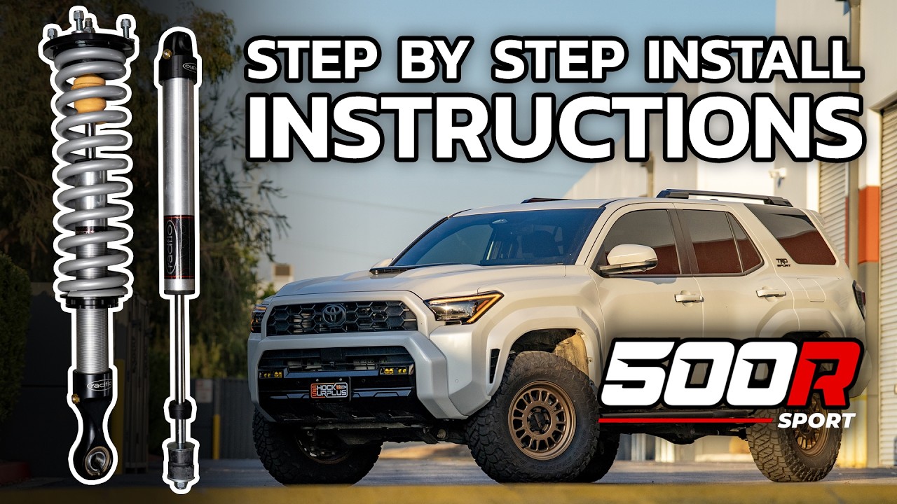 Амортизаторы Radflo 500R Sport 2.0 — руководство по установке на Toyota 4Runner 2025 года выпуска...
