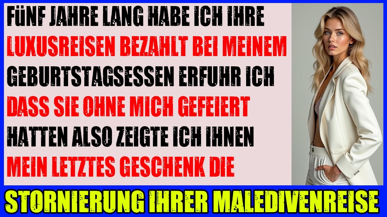 Jahrelang zahlte ich ihre Urlaube  dann vergaßen sie meinen Geburtstag