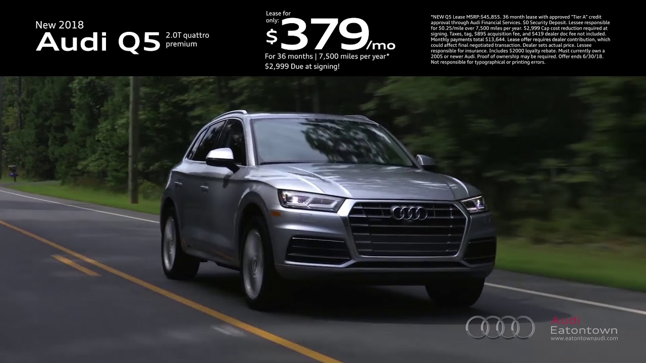 May 2018 Audi Q5 Lease Special