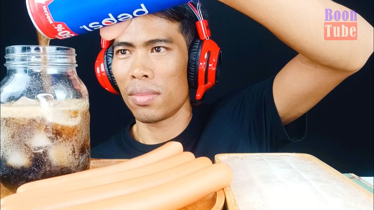 ASMR Drinking Pepsi - Hot dog - Stick Ice~ EXTREME FIZZY & CRUNCHY | EP.136 I BoonTube