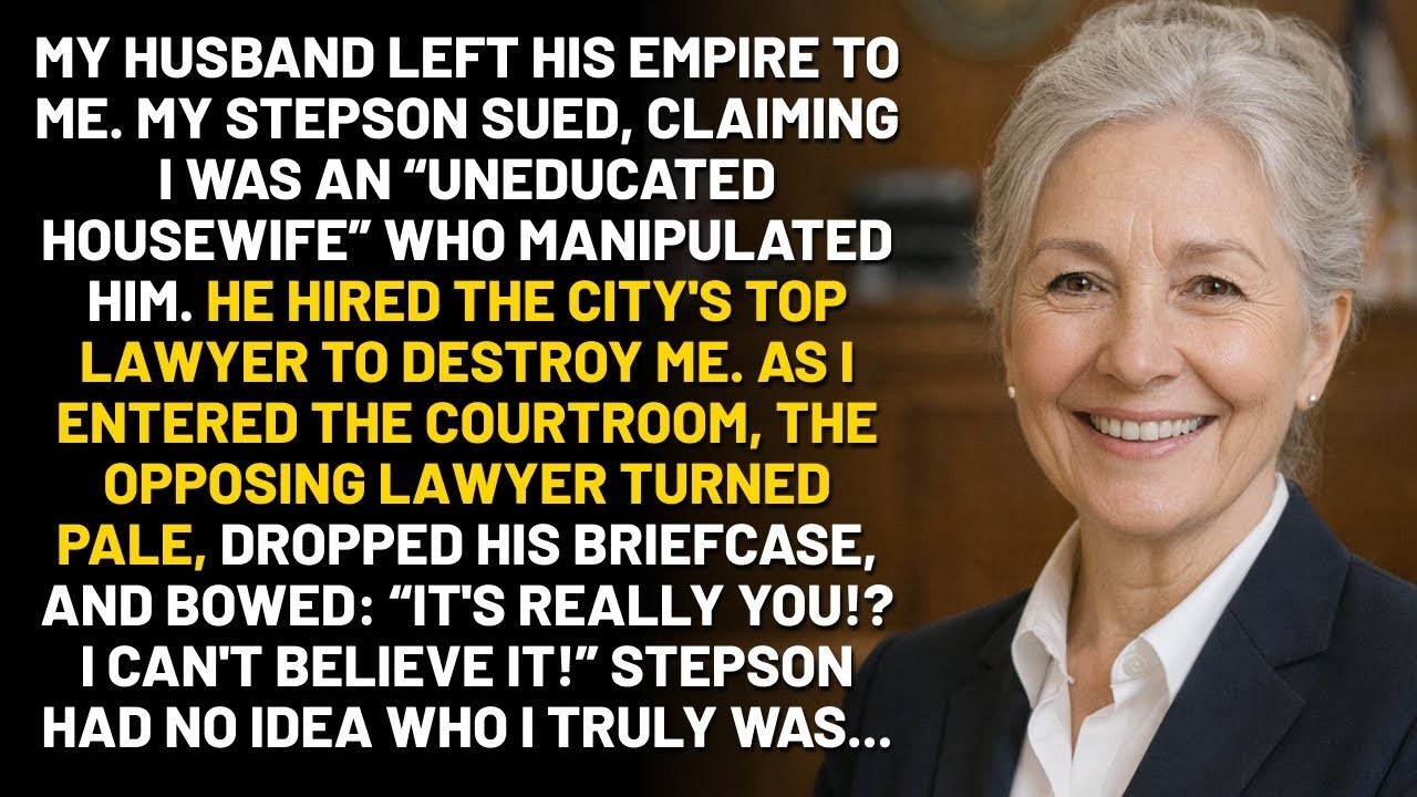 “She’s Just A Housewife!” My Stepson Mocked… The Judge Knew Who I Was