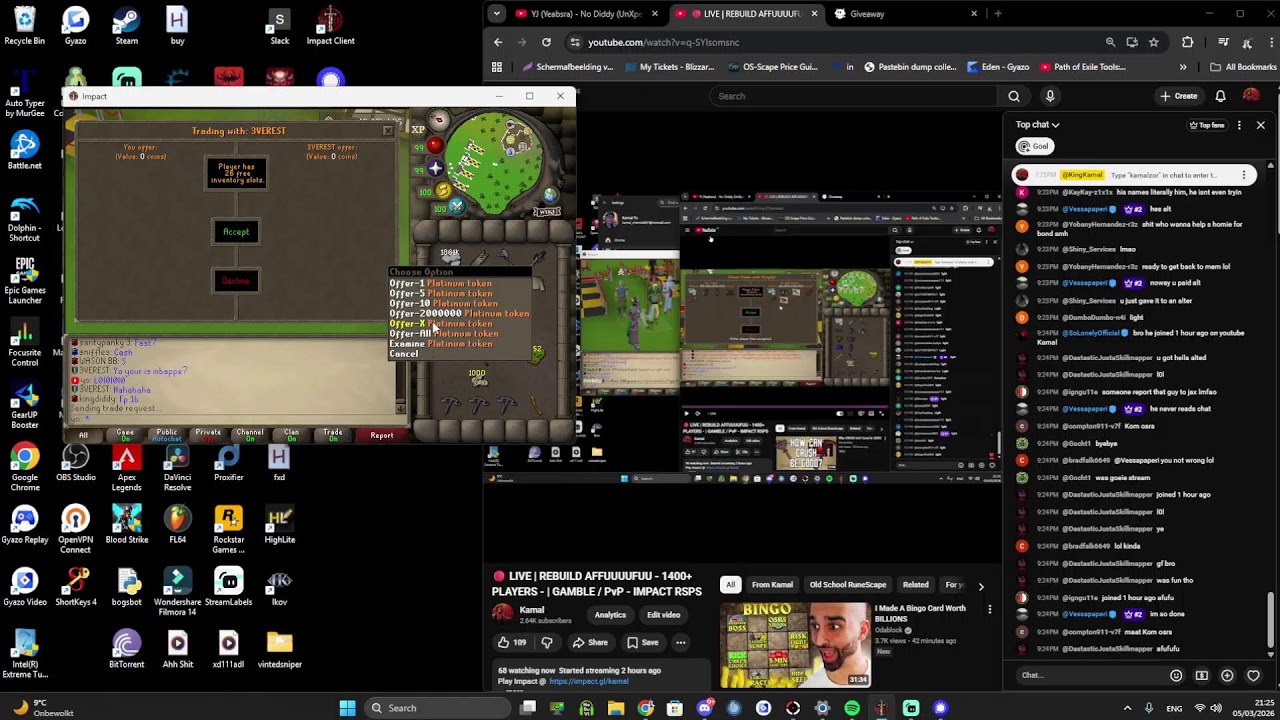 🔴 LIVE | REBUILD AFFUUUUFUU - 1400+ PLAYERS -  | GAMBLE / PvP - IMPACT RSPS