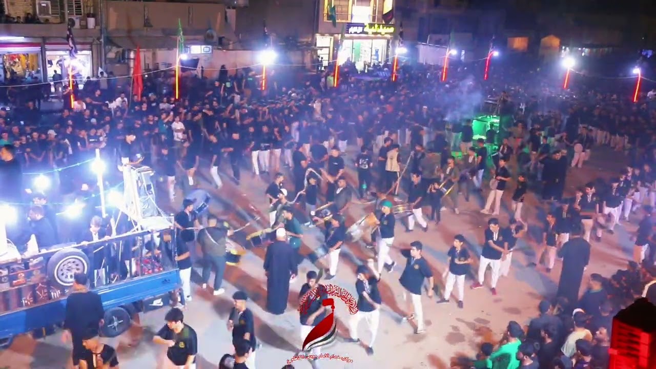 نزلة موكب وحسينية ابي الفضل العباس ع الى موكب خدام الامام موسى الكاظم ع في اليوم السابع
