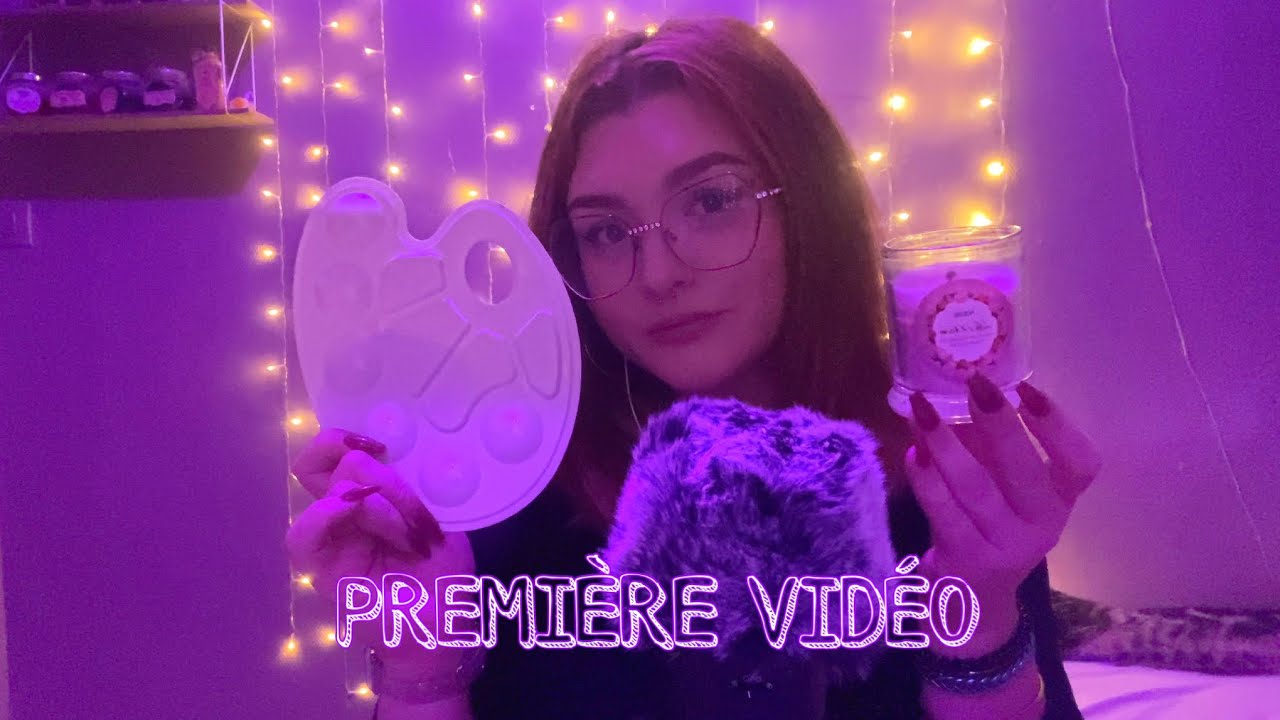 ASMR- PREMIÈRE VIDÉO (blabla et quelques déclencheurs) ✨