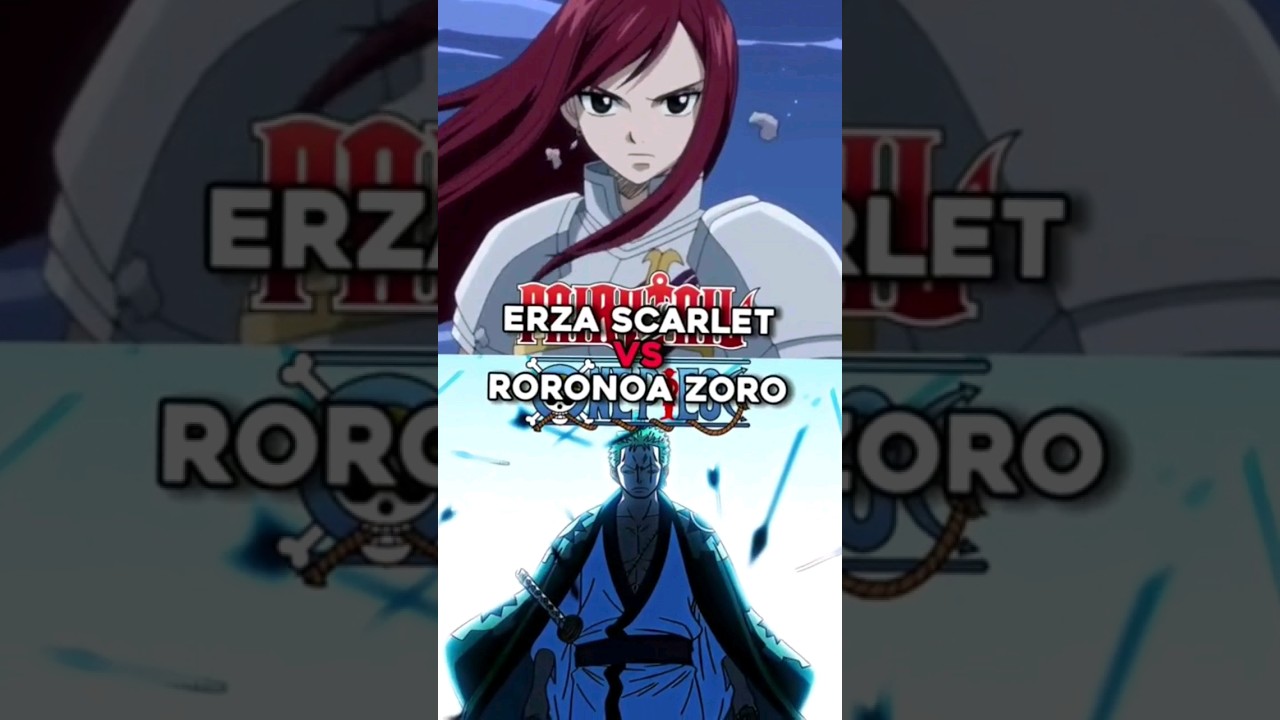 Erza vs Zoro | One Piece vs Fairy Tail