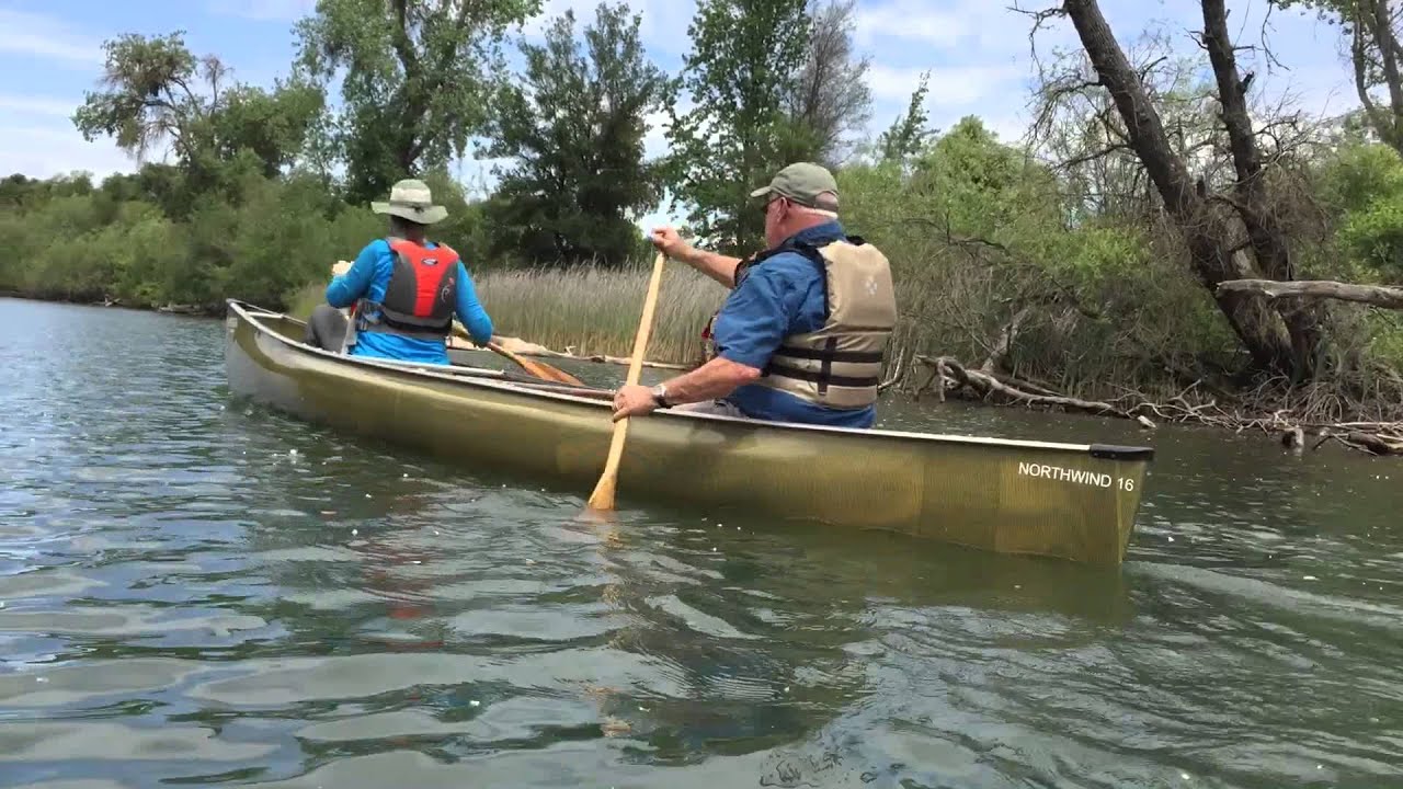 One minute paddling the Northstar Canoes Northwind 16