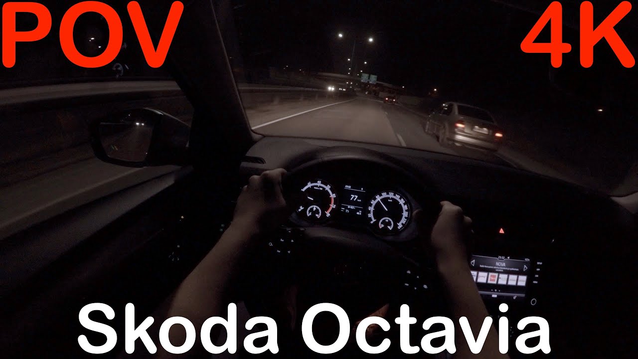 4K POV 2018 Skoda Octavia LB Night Drive + Quick Review - PointOfViewCars
