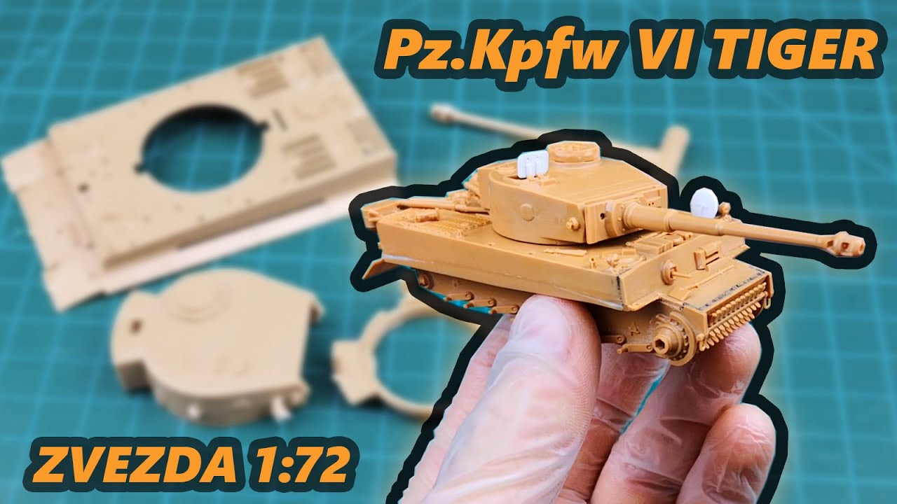 #27 PzKpfw VI Tiger ZVEZDA 1/72  - budowa modelu. - MODEL BUILDING