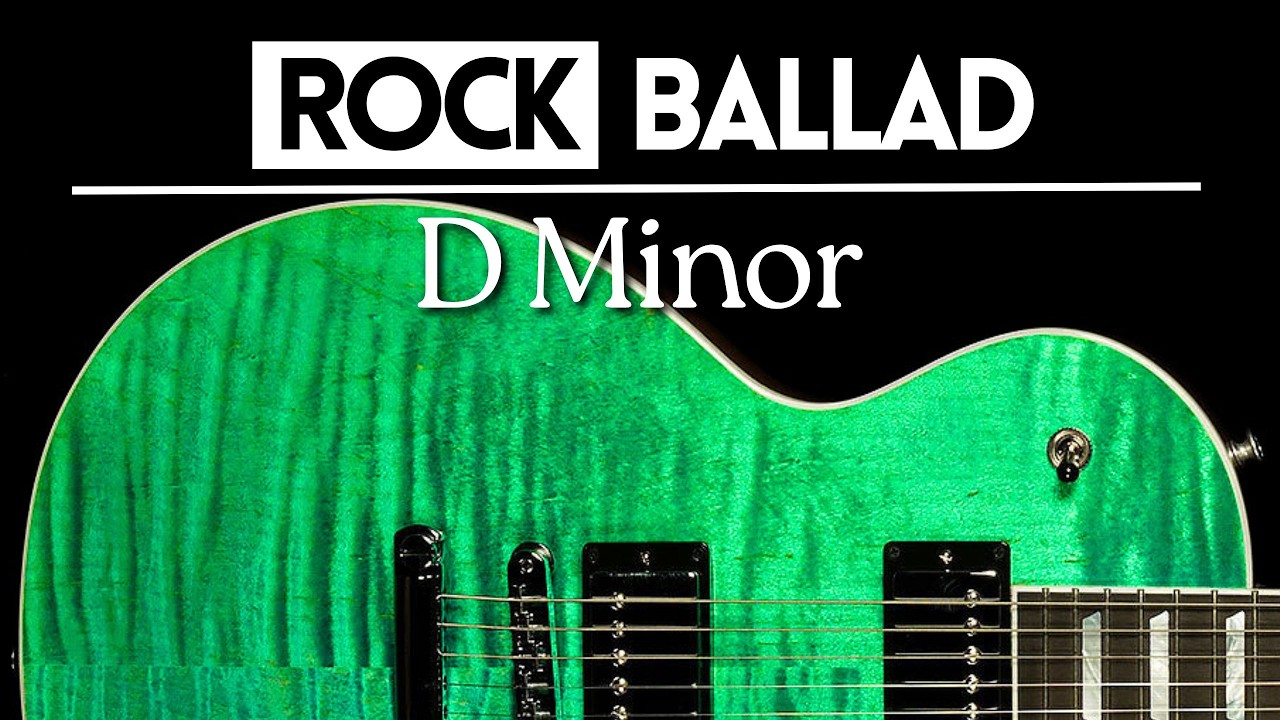 Rock Melancholic Ballad Guitar Backing Track | D Minor