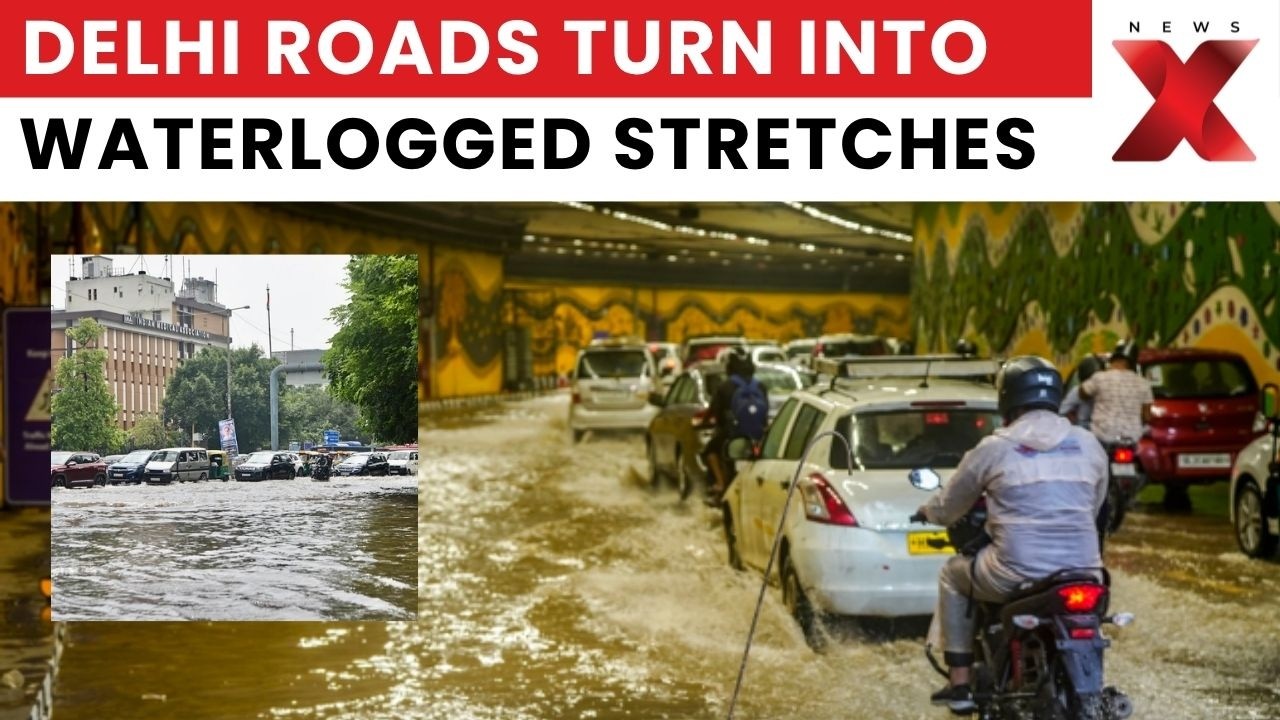 Delhi Rain Alert: Red Alert Issued As Heavy Rain Triggers Waterlogging, Traffic Chaos | NewsX