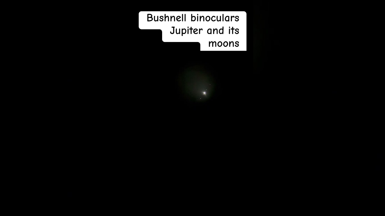 Bushnell binoculars to observe Jupiter and its moons 