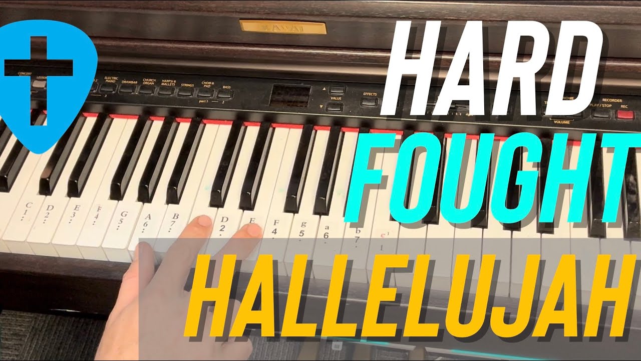 Hard Fought Hallelujah | Брэндон Лейк | Суперлёгкий первый урок игры на фортепиано