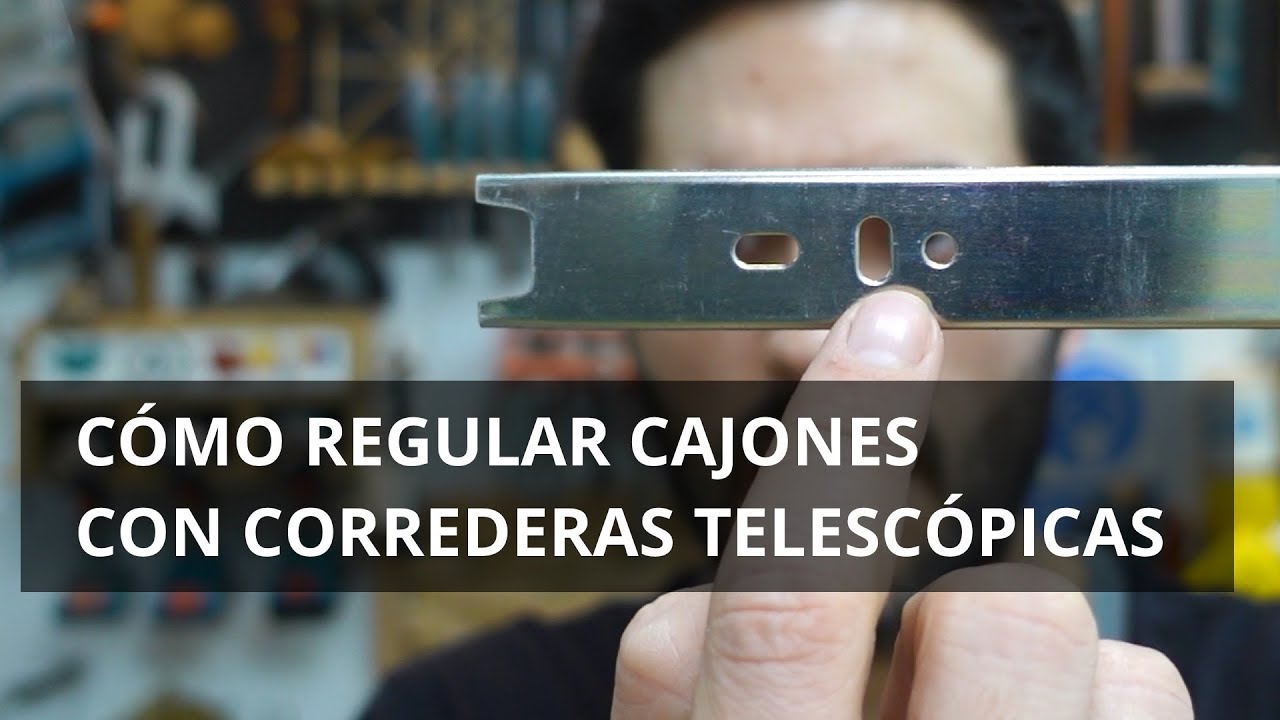 Cómo regular cajones con correderas telescópicas
