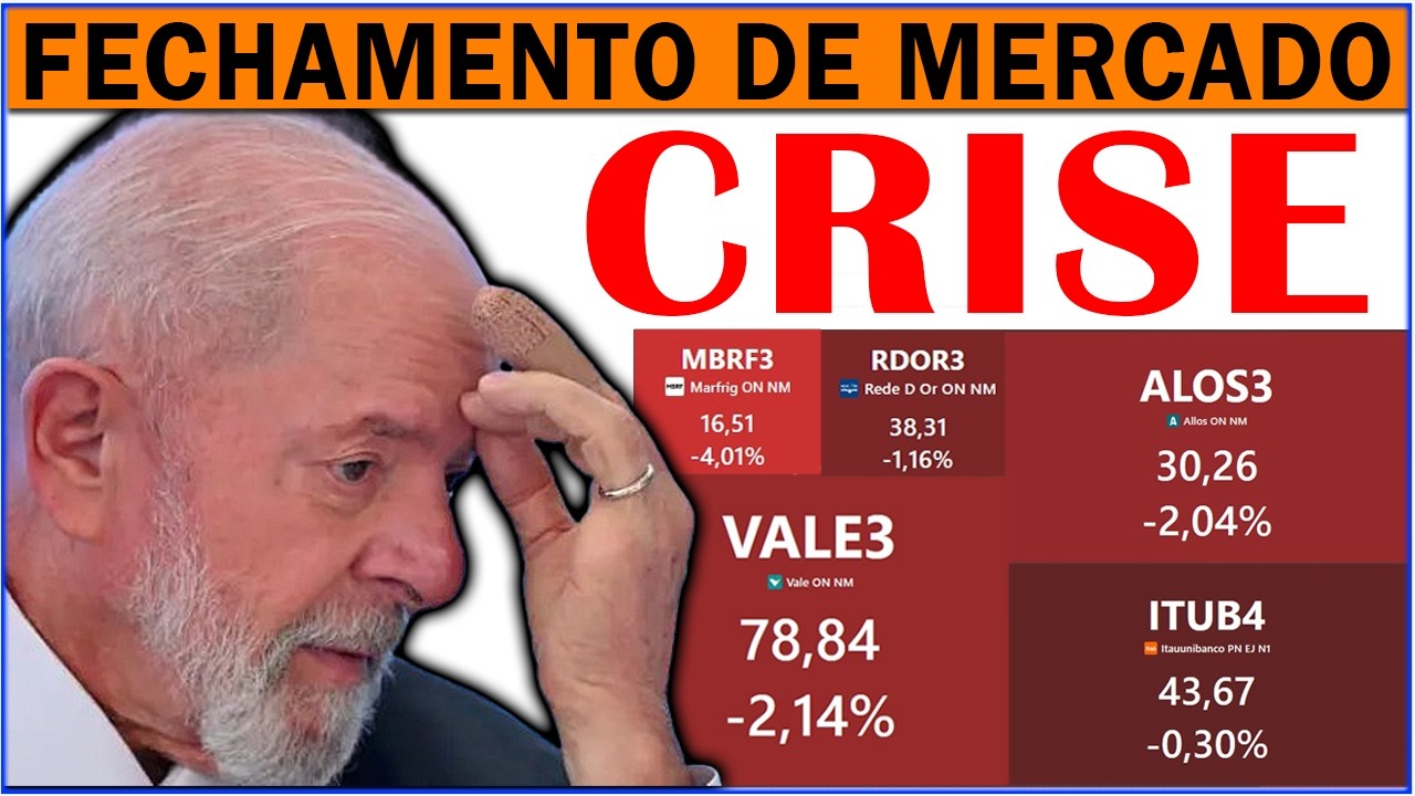 FECHAMENTO DE MERCADO BRASIL  EM CRISE COM D&Iacute;VIDAS #LULA #INVESTIMENTOS #A&Ccedil;&Otilde;ES