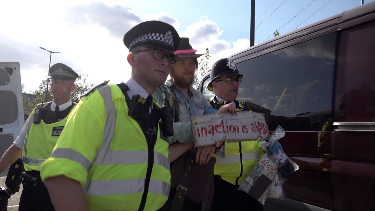 Police Arrest Arms Fair Lock-On Protestors