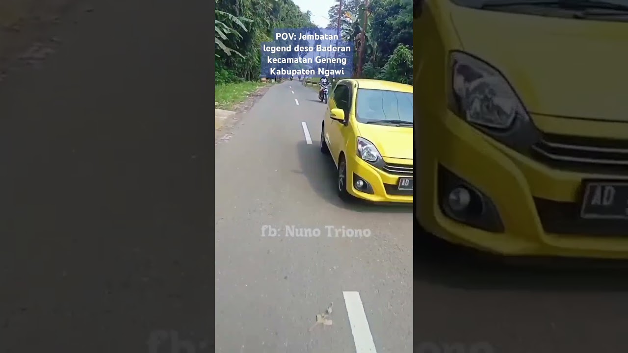 Sensasi Jembatan legend deso Baderan Geneng Ngawi #vlog #kondisijalan #ngawi