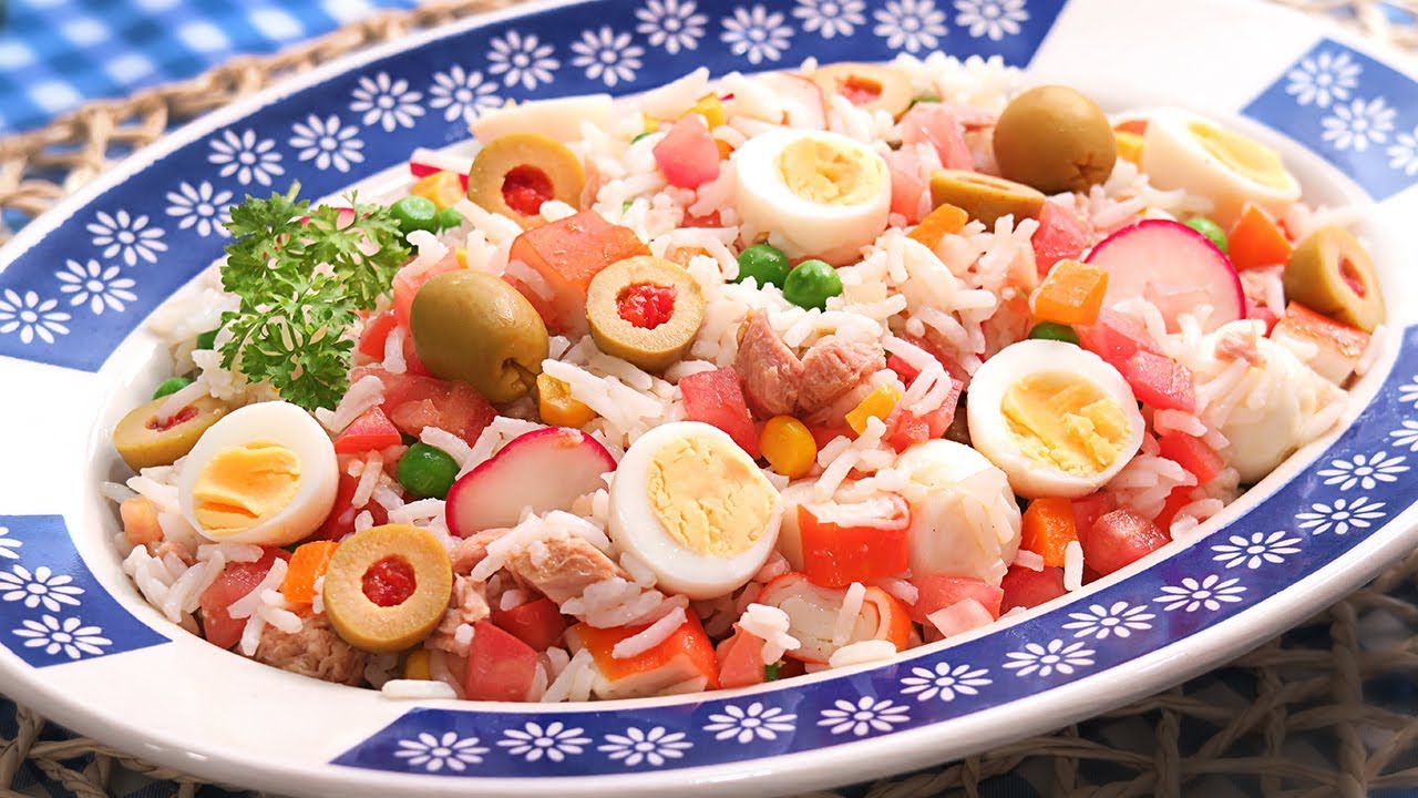 Ensalada de Arroz muy Fácil y Fresquita!