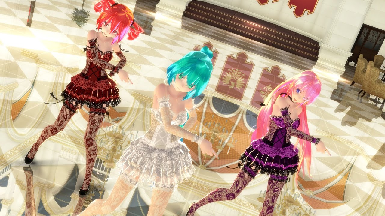 MMD #02 lupin Miku Luka Teto