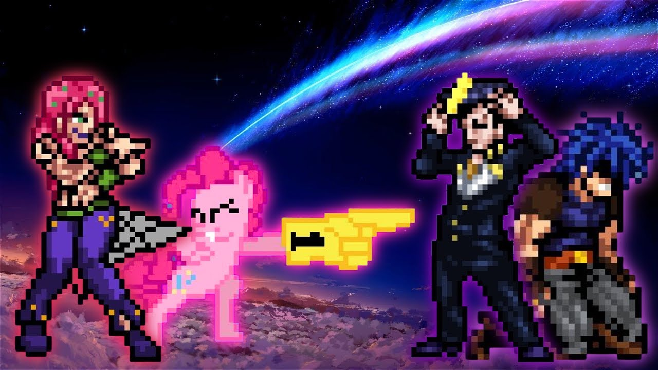 Pinkie Pie Diavolo Vs Jonathan & Josuke in Jump Force Mugen
