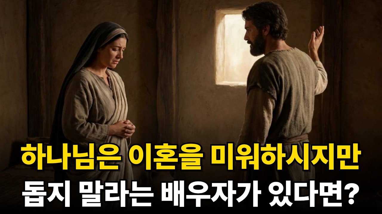 하나님은 이혼을 미워하시지만, 돕지 말라는 배우자가 있다면?