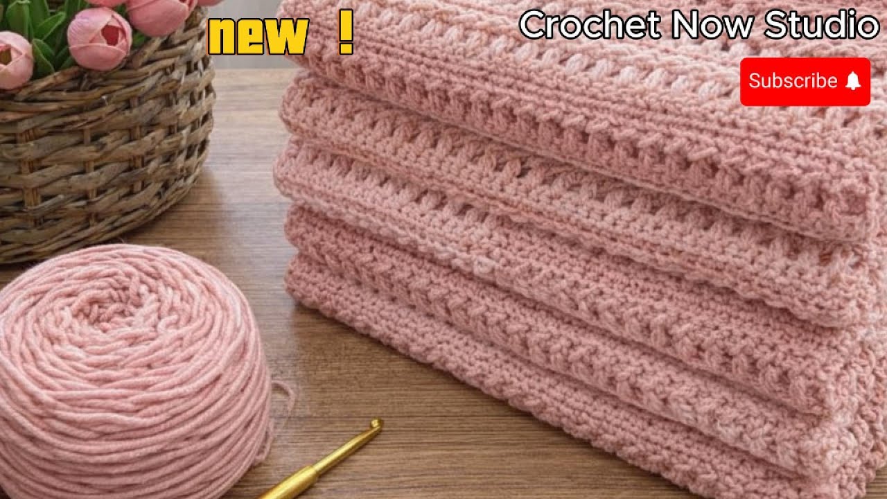🧶 Finish This Blanket in Just 3 Days! The Easiest & Most Beautiful Crochet Pattern Ever #crochet